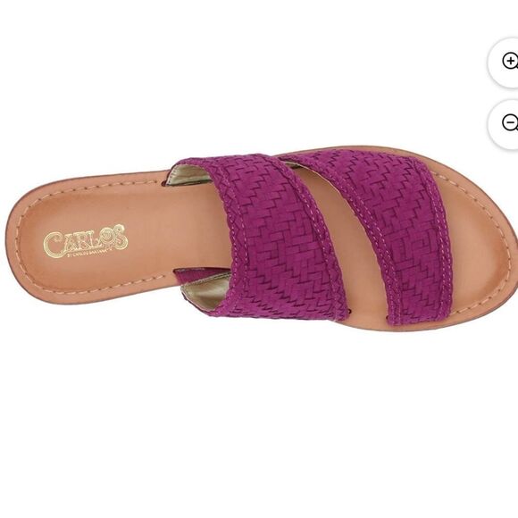 NEW CARLOS BY CARLOS SANTANA WOMEN'S HOLLY FABRIC SLIDE SANDAL - Picture 9 of 16